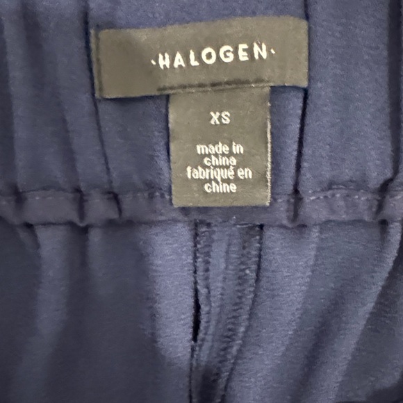 Halogen Dark Blue Wide-Leg Pants - Picture 2 of 2